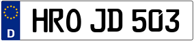 Trailer License Plate